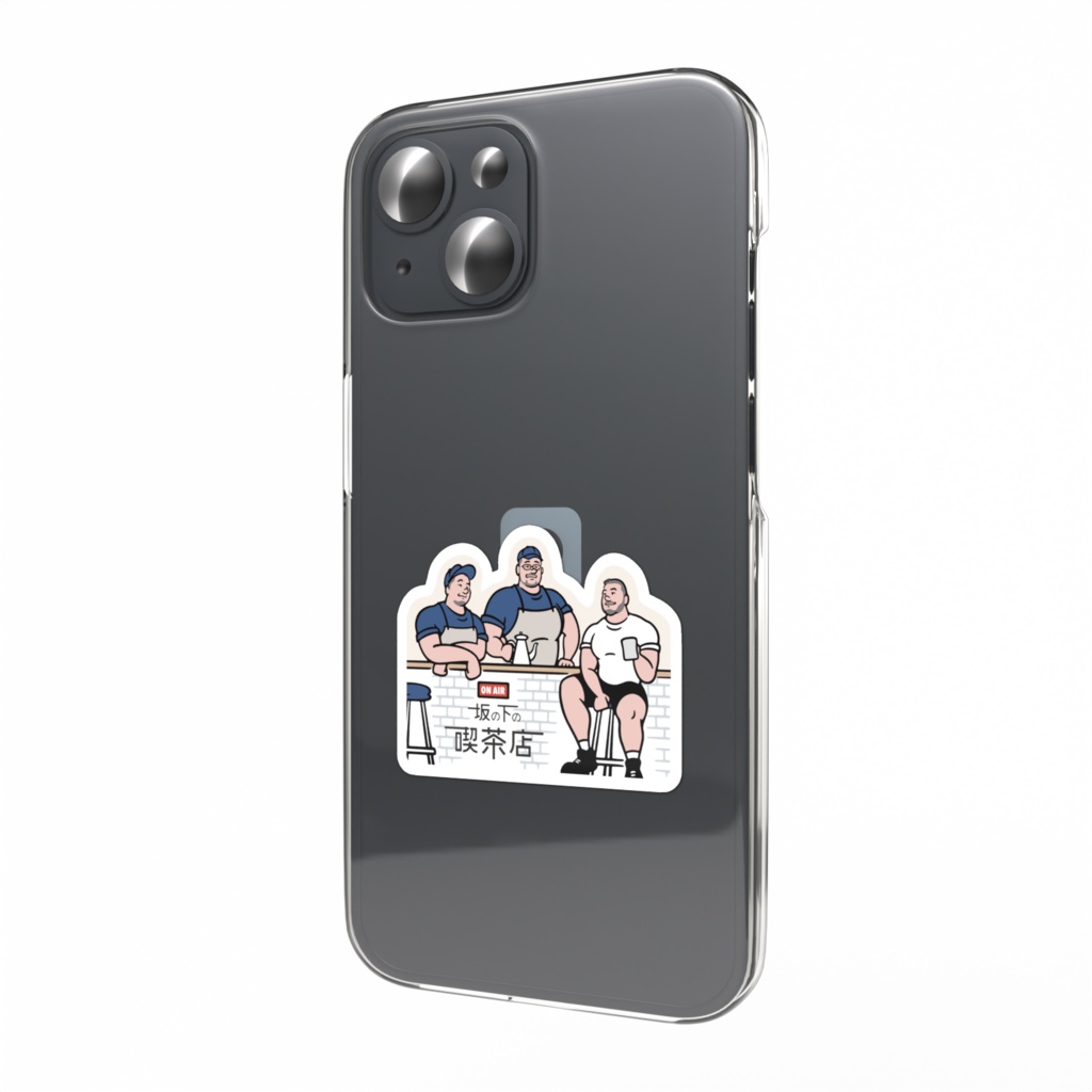 3人イラスト ステッカー