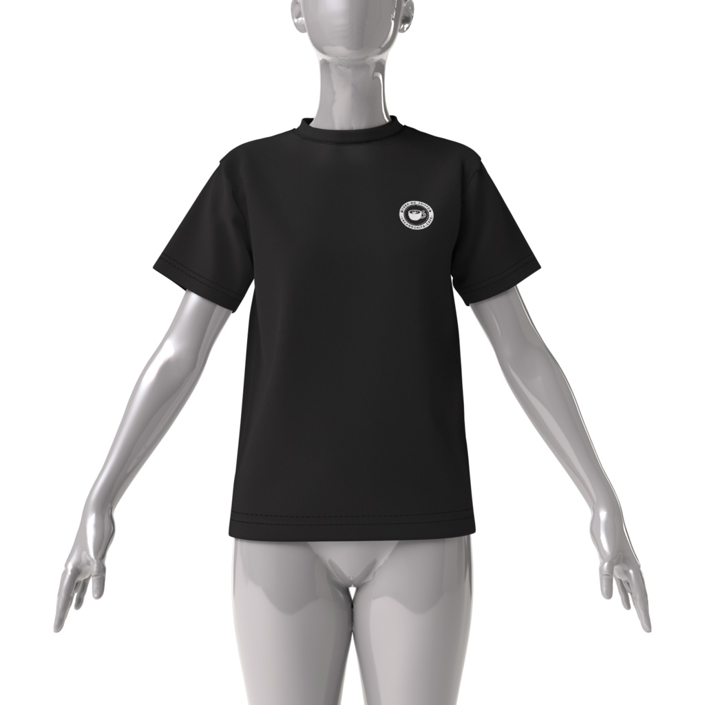 ビッグシルエットTシャツ ロゴ ブラック