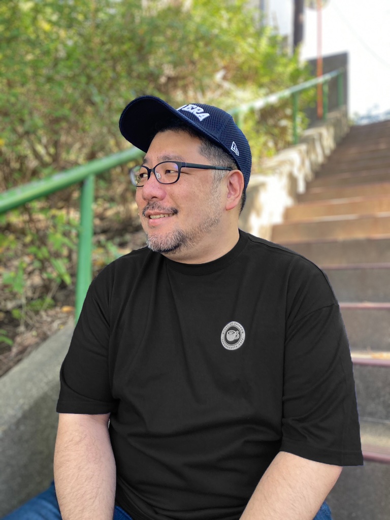 ビッグシルエットTシャツ ロゴ ブラック