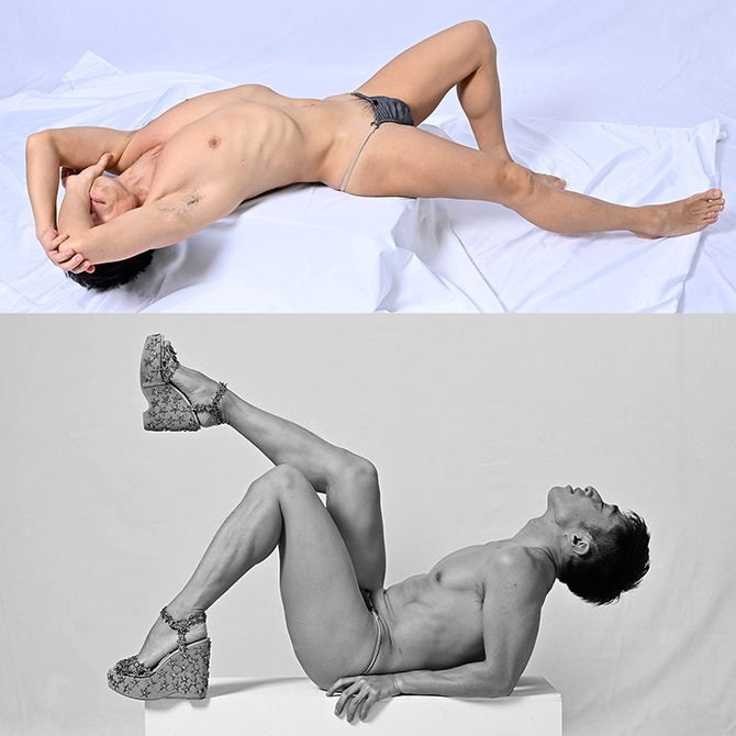 LiveUPセミヌード写真素材集:Genda