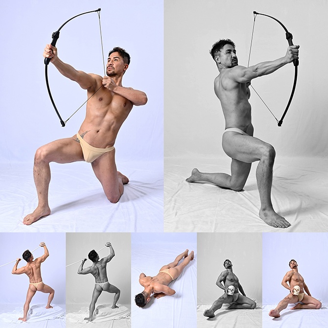 【特別提供パック】LiveUPセミヌード写真素材集:「Yohji Leão」STANDARD & EXTENSIONパック