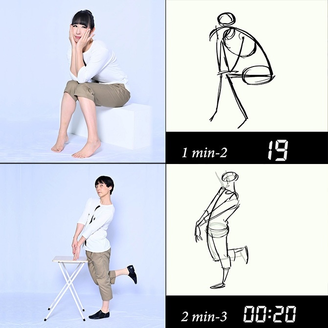 《動画講座:とりあえずジェスドロ30日!》 砂糖ふくろうさんと一緒にジェスチャードローイング