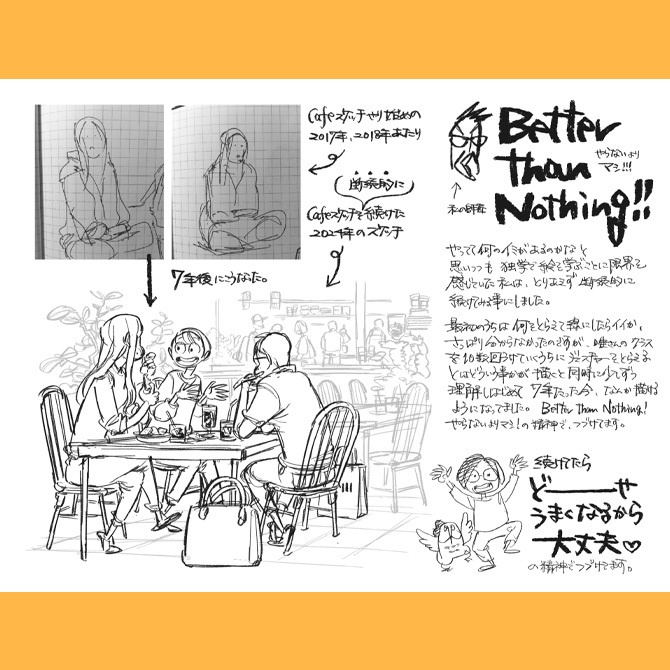 砂糖ふくろう「日々是好日 one」 -日常演技の観察アイディアスケッチ集-