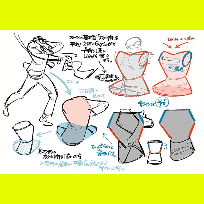 今だけ見られる!大人気講座《SUITS DRAWING 2DAYS【録画版】》スーツを"描く"から"動かす"へ。“演じる身体”として捉え、動きを描く