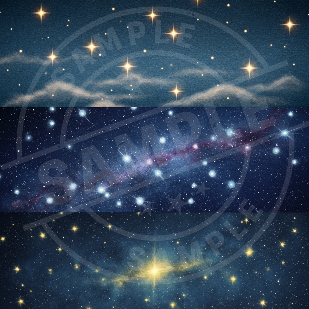 【テクスチャや配信背景に!】ふわふわほしぞら素材Vol.4