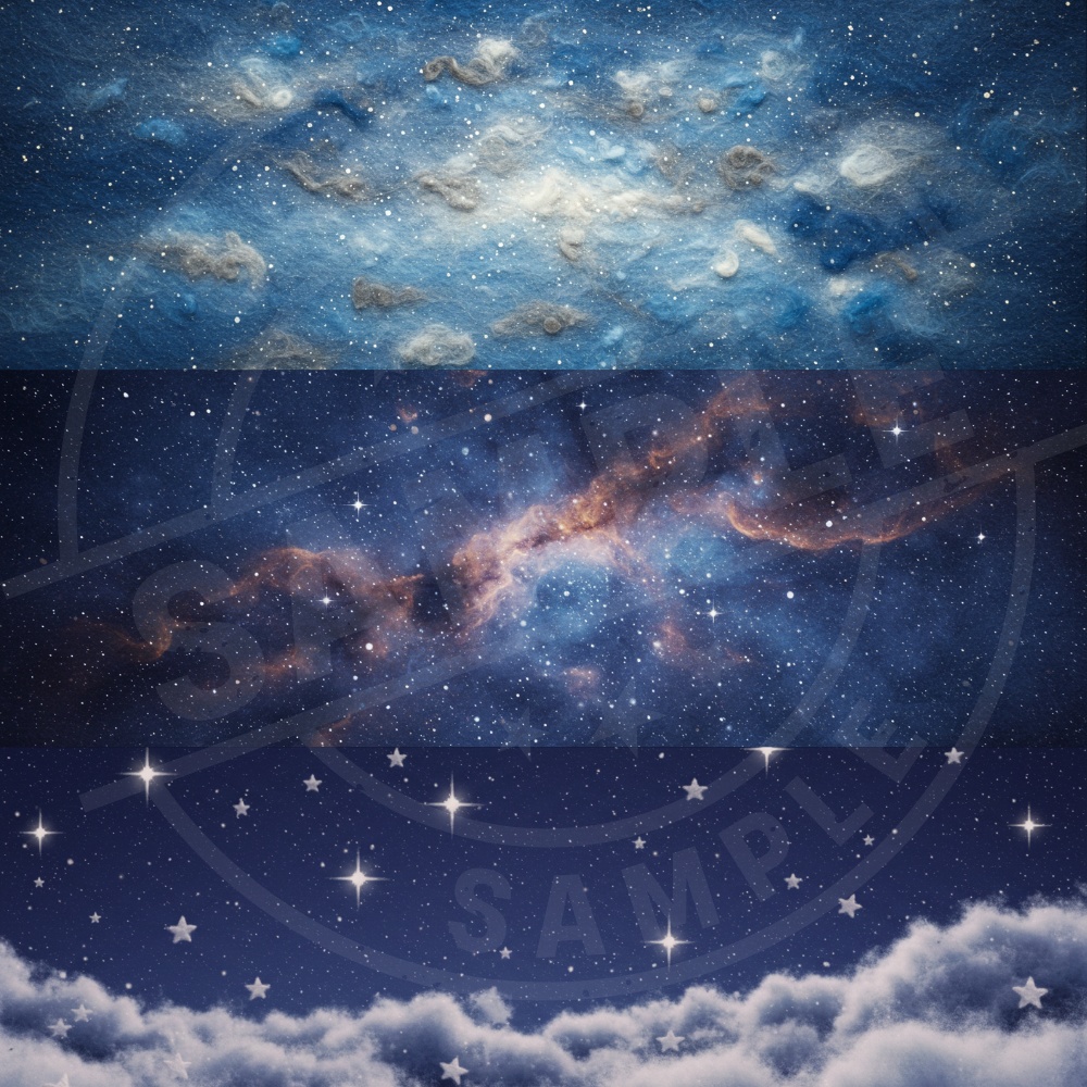 【テクスチャや配信背景に!】ふわふわほしぞら素材Vol.8