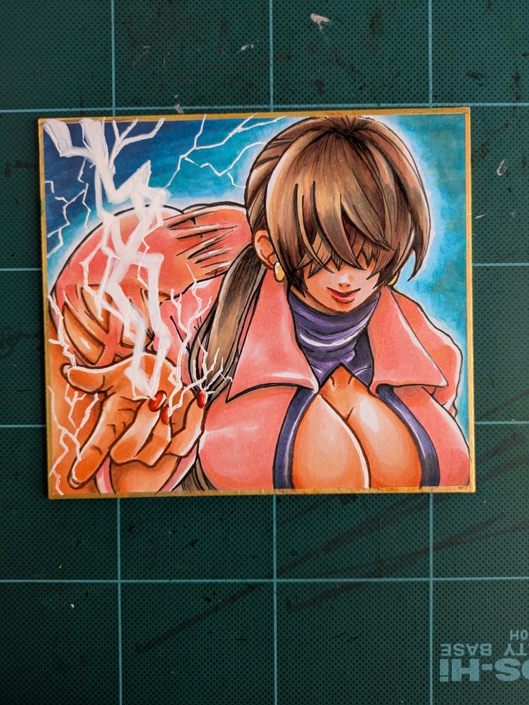色紙原画イラスト 寸松庵サイズ KOF THE KINGOFFIGHTERSシリーズ シェルミー