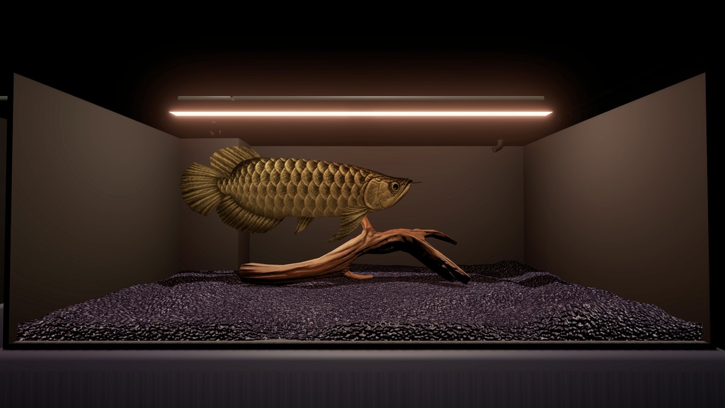 【UPDATE : 2026/09/18】アロワナ水槽アセット-Ver2 / Arowana Aquarium Set (Unity URP) – Animated Fish
