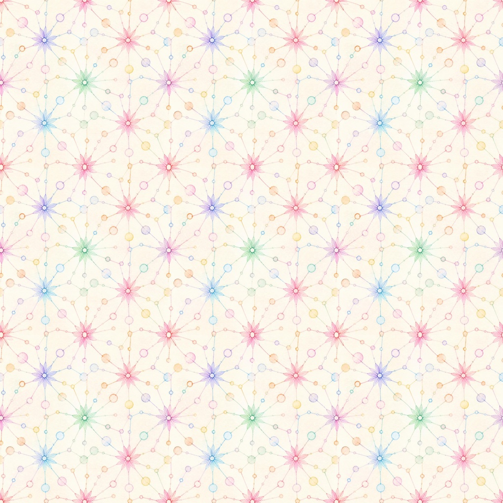 和柄デジタルペーパー|放射状の幾何学模様 4種セット