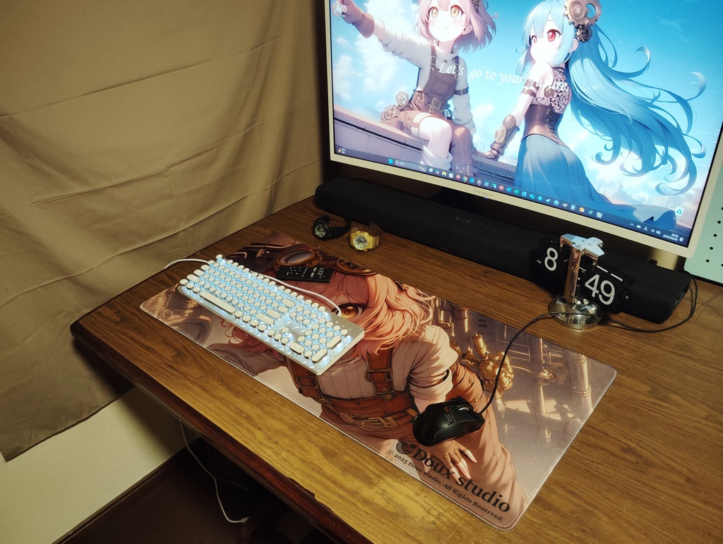 マウスパッド ルマの整備完了、世界、再起動。