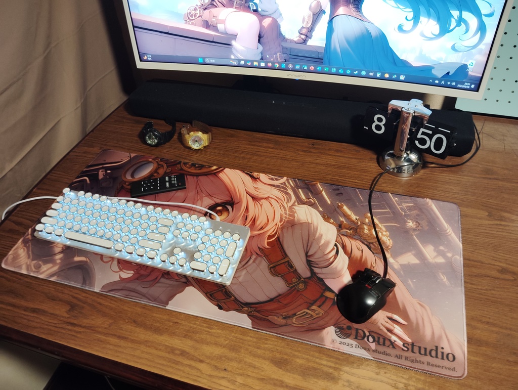 マウスパッド ルマの整備完了、世界、再起動。