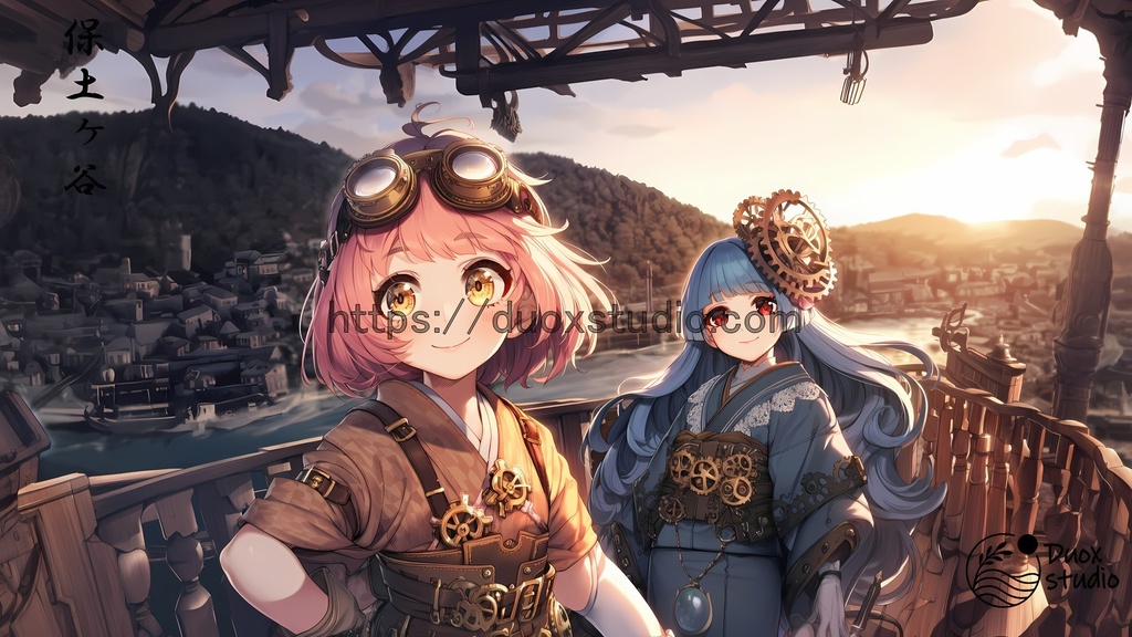 Duox’s 53 Stations – 04.Hodogaya > Above the quiet town, the question leans into the fading light.