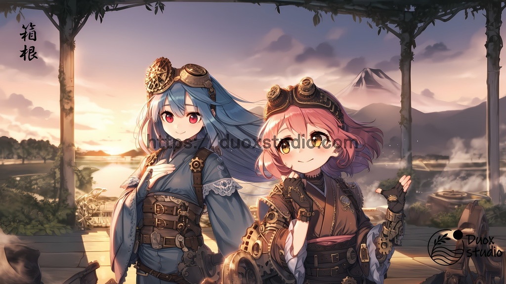 Duox’s 53 Stations – 10.Hakone > Between mountain and mist, the question breathes in quiet warmth.