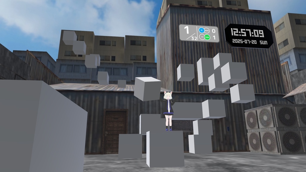 【Udonギミック】足場を設置するギミック「SnapCube」