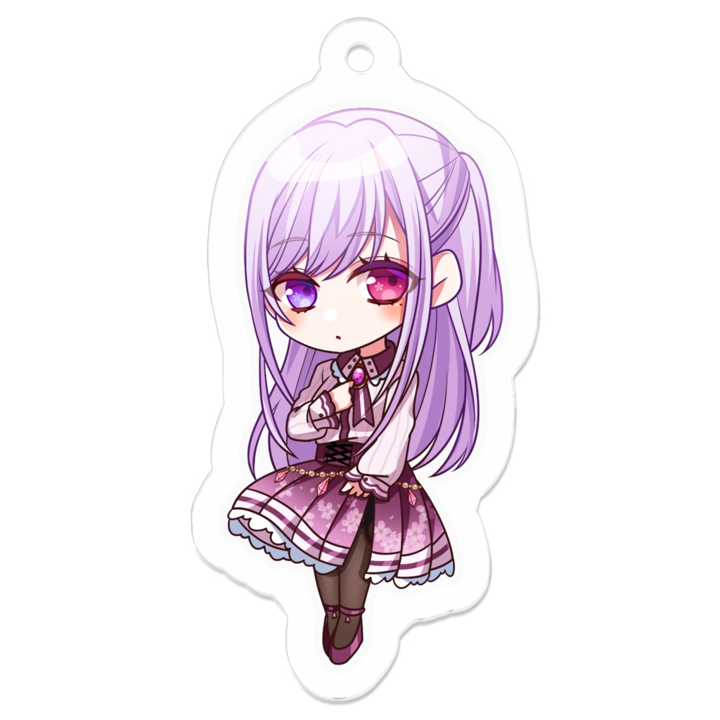 紫葉咲愛美ミニキャラアクリルキーホルダー