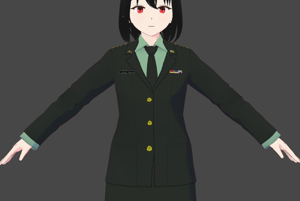 Thai Woman Army Officer Uniform