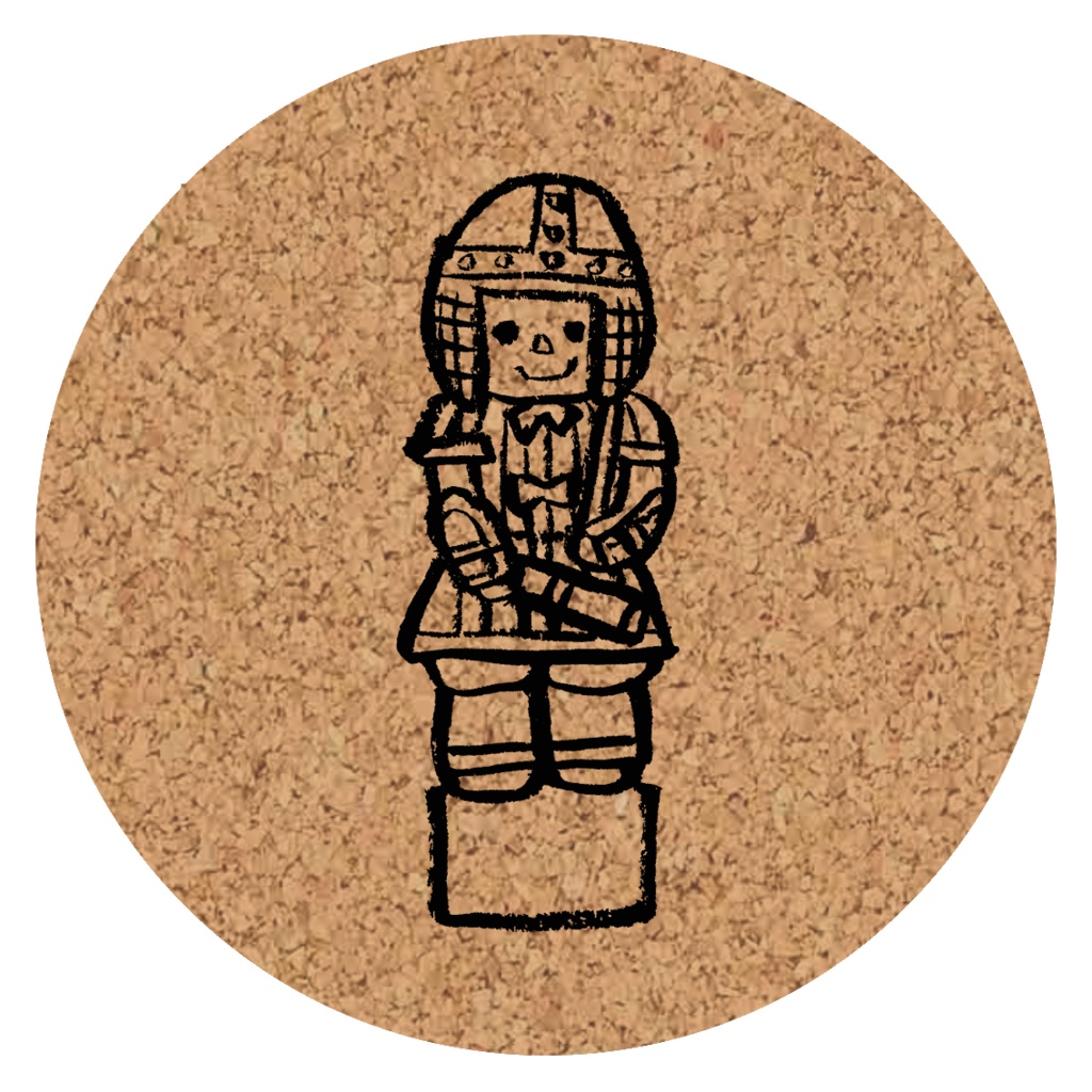 はにわコルクコースター