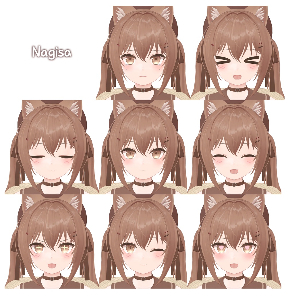 【VRC向け】オリジナル3Dモデル「Nagisa」ver1.02