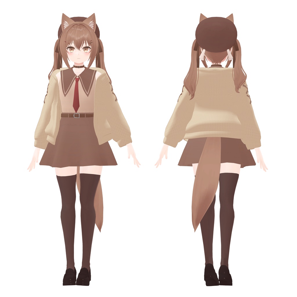 【VRC向け】オリジナル3Dモデル「Nagisa」ver1.02