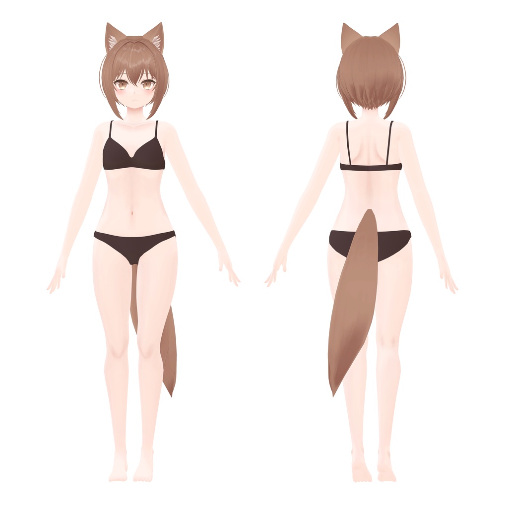 【VRC向け】オリジナル3Dモデル「Nagisa」ver1.02