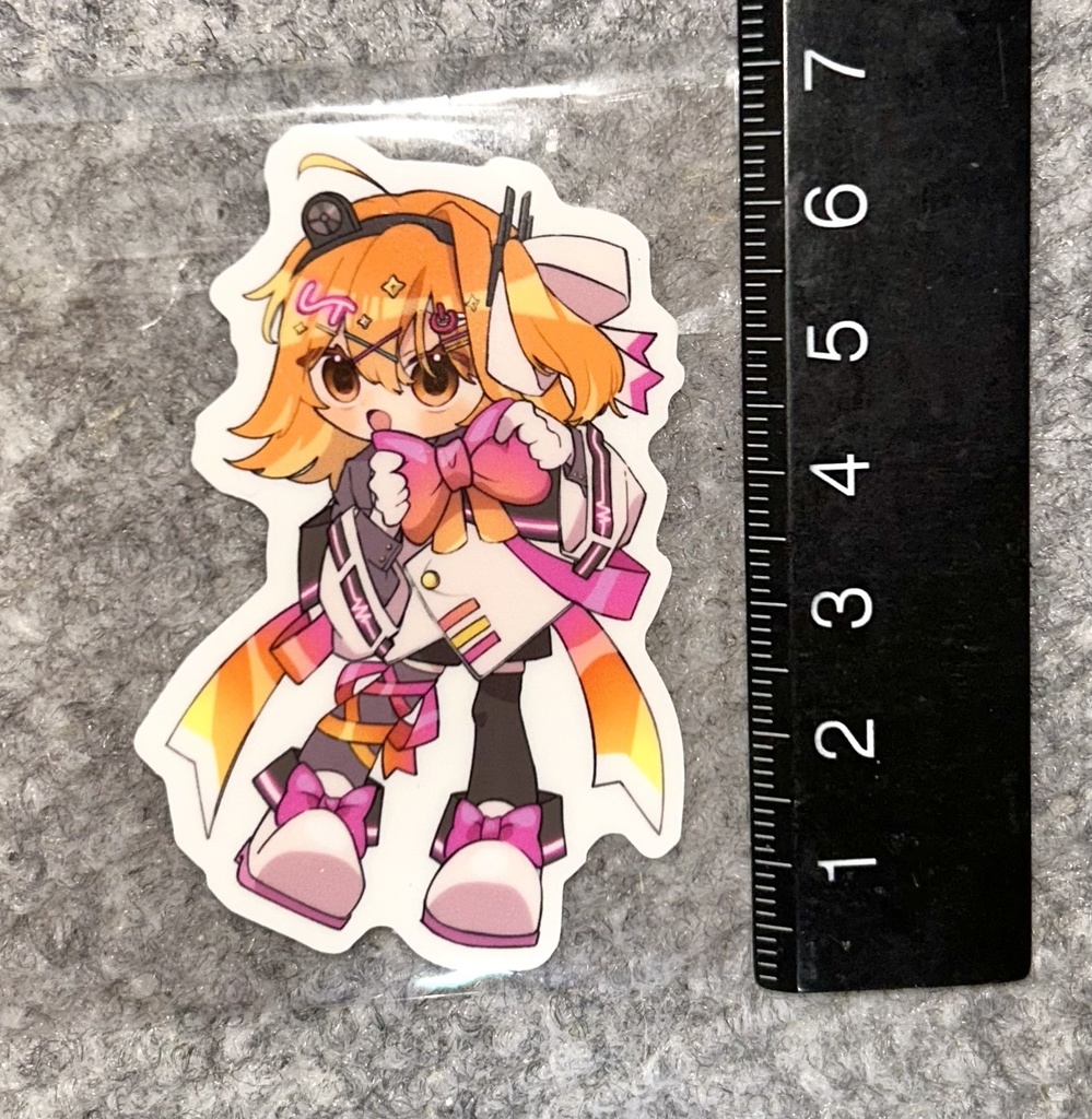 ネオンリボン足立レイステッカー