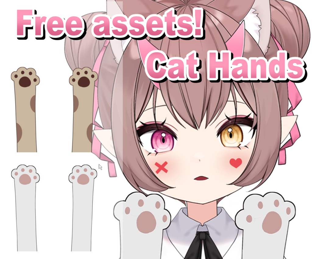 Free Assets! Free cat hand assets (no hand tracking required)
