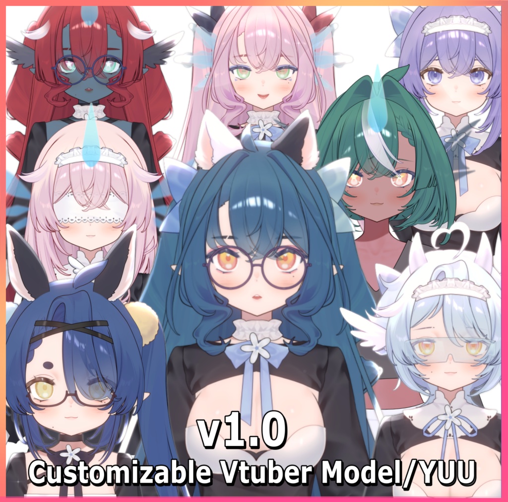 カスタマイズ可能なVTuberモデル /Customizable Vtuber Model/YUU