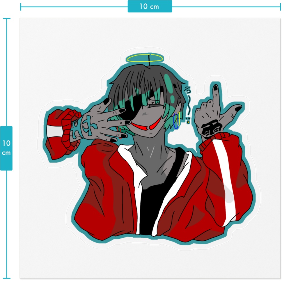 具現化幽霊ステッカー