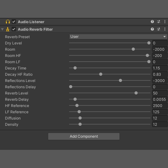 【Unity】実際にCinderella Fes. 2ndで使用したReverb Filter