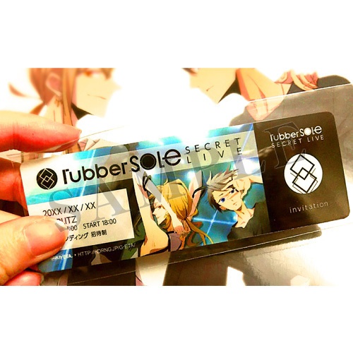 ラバソル】ライブチケット風クリアしおり - STUDIO HideRange - BOOTH