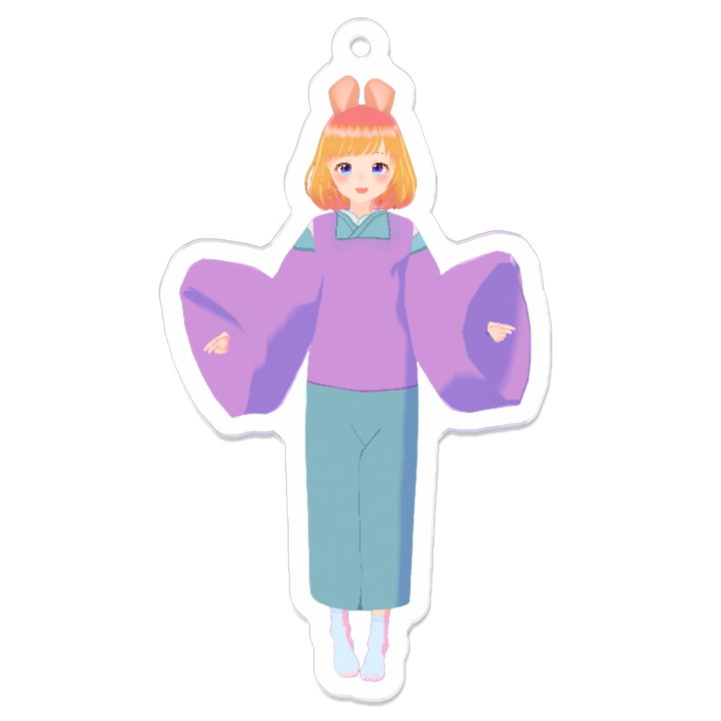 【アクリルキーホルダー】宇宙之うさぎ～ノーマルver.～