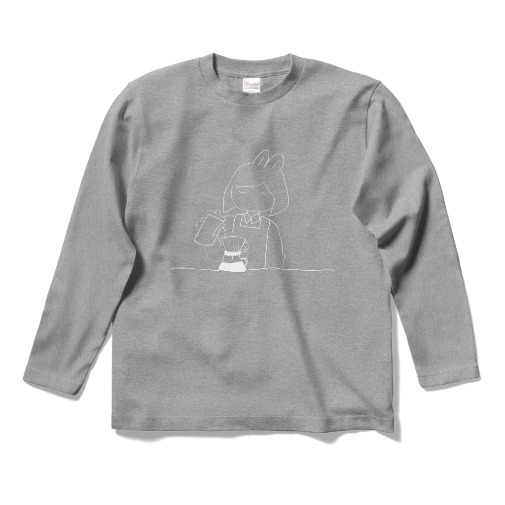 【長袖Ｔシャツ】Coffe time White