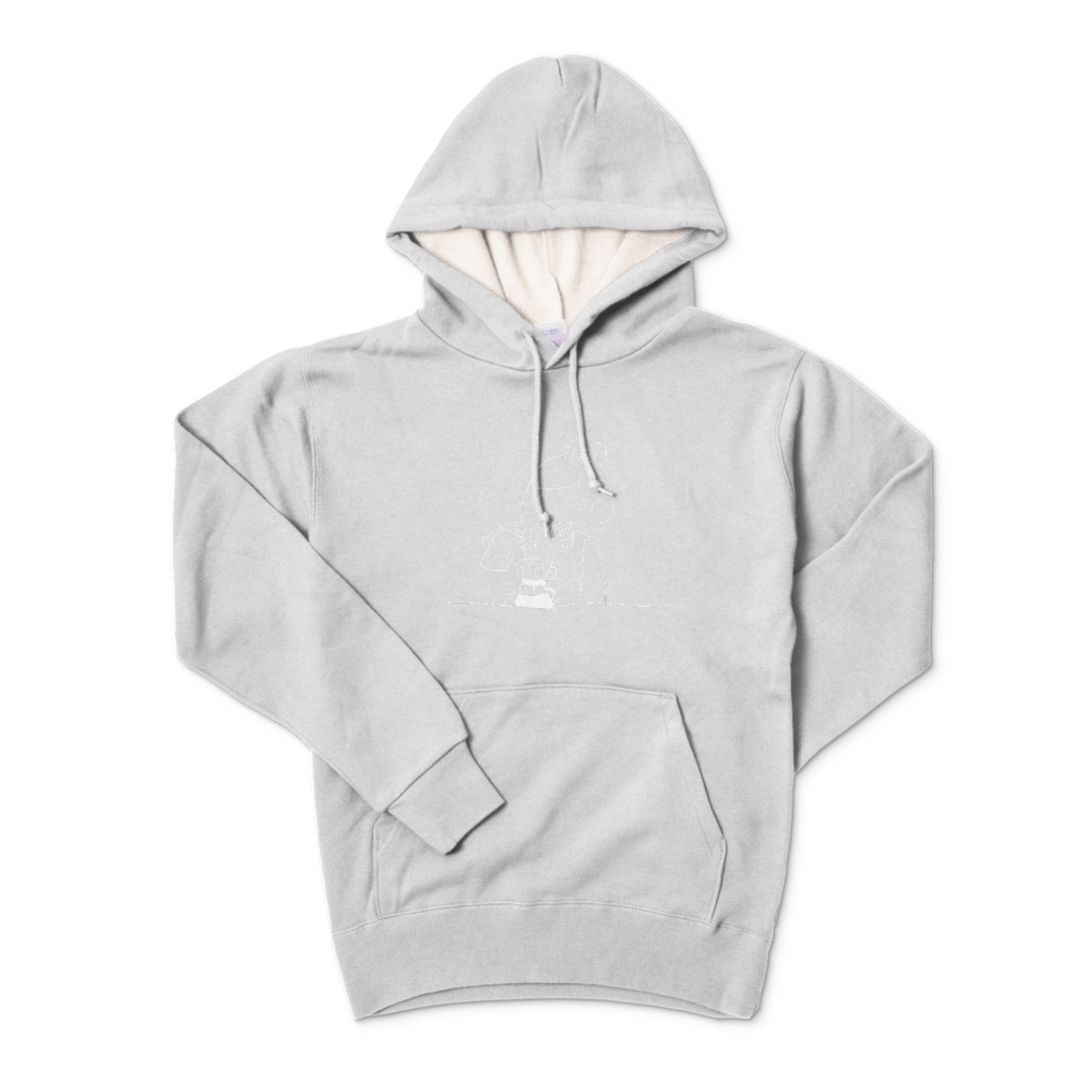 【パーカー】Coffe time White