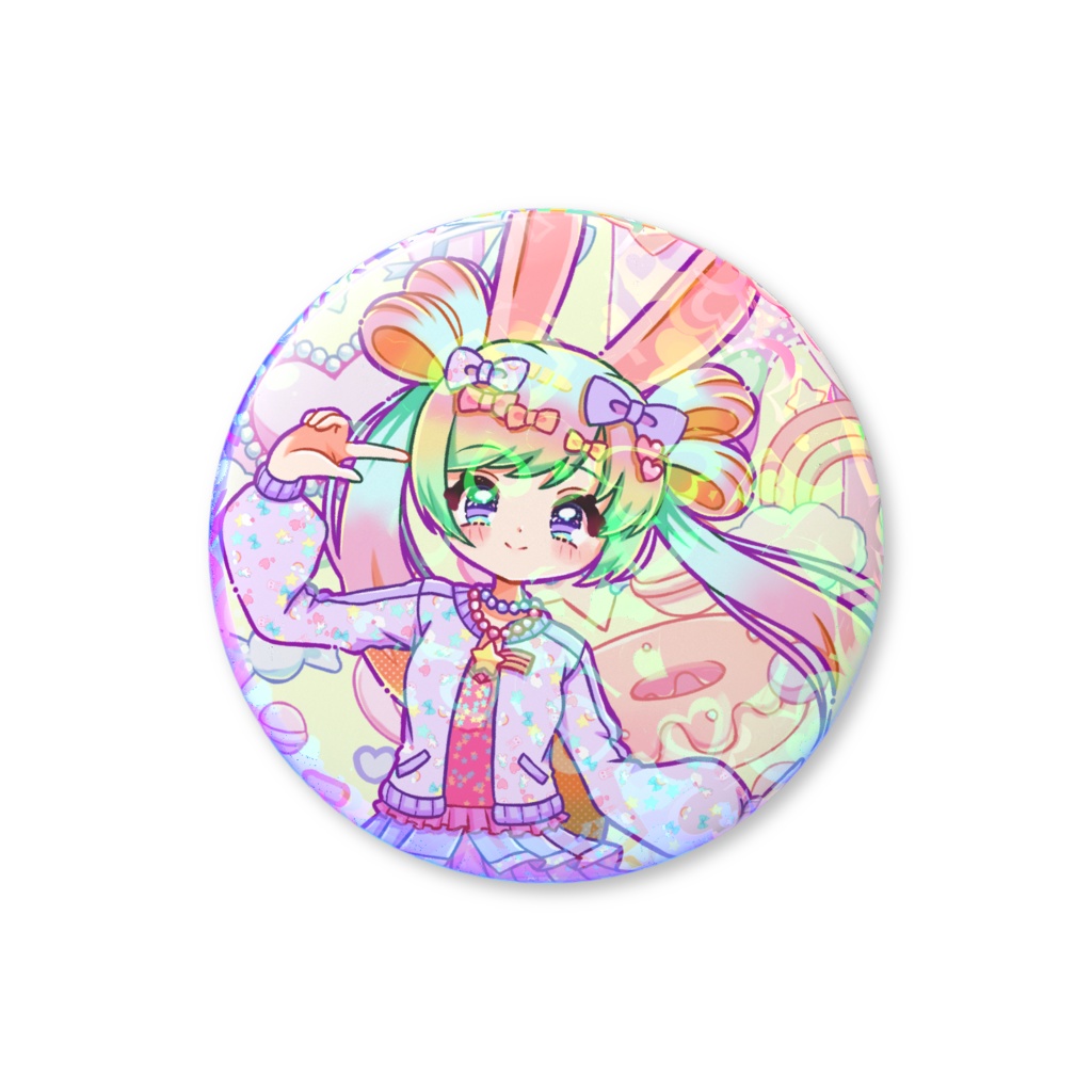 ホログラム缶バッチ　デコラB