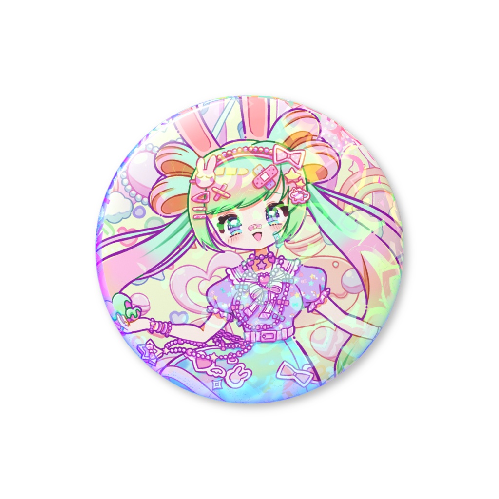 ホログラム缶バッジ　デコラA