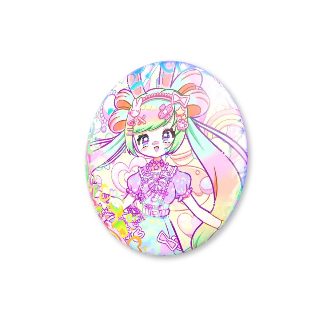 ホログラム缶バッジ デコラA