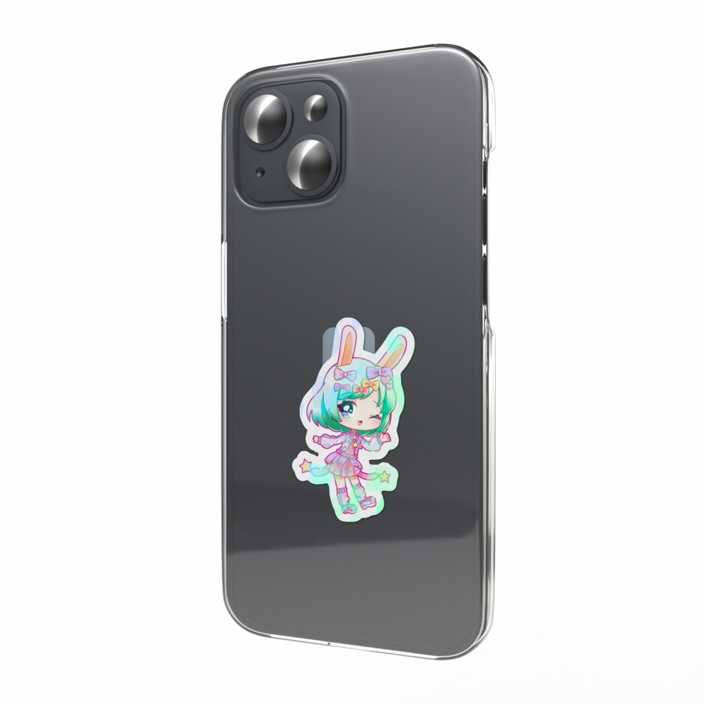 ホログラムスマホステッカー　ミニデコラB