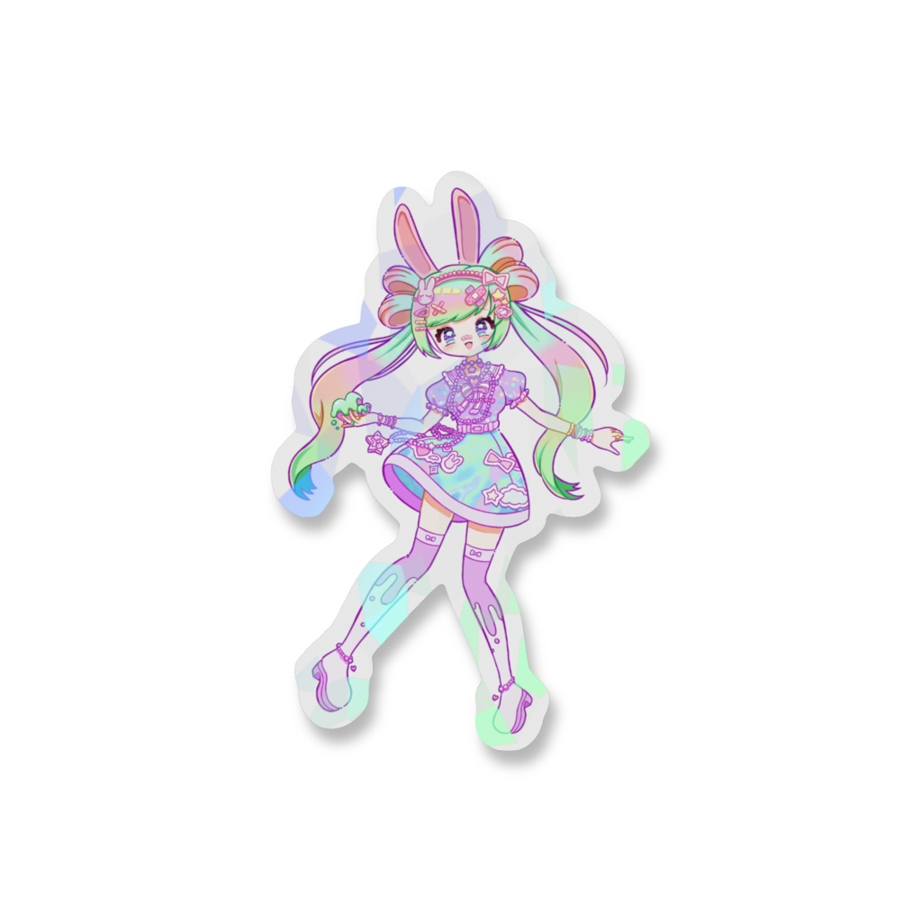 ホログラムスマホステッカー デコラA