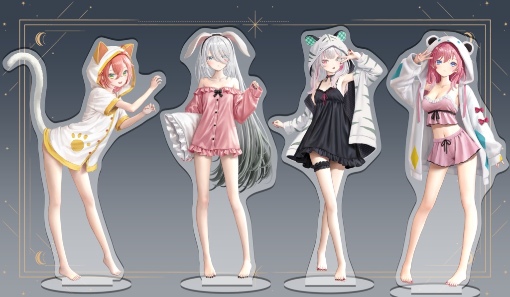 【非公式】がぶっくアニマルパジャマアクリルスタンド