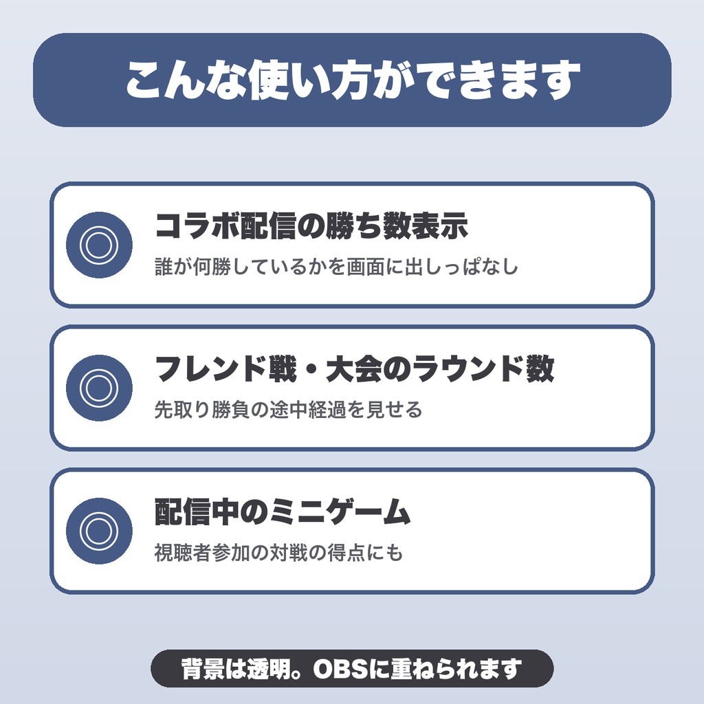 【OBS用】星取り表|最大4人・星5つ・形3種・名前と星を保存して配信に表示【無料版あり】