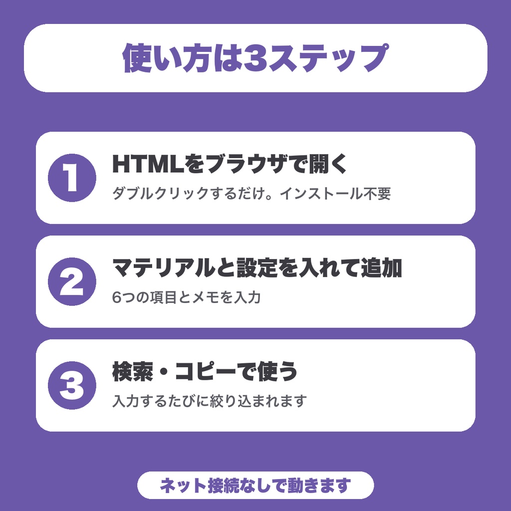 【無料】VRChatシェーダー設定早見|マテリアルごとの設定を10件まで控えて、検索できる