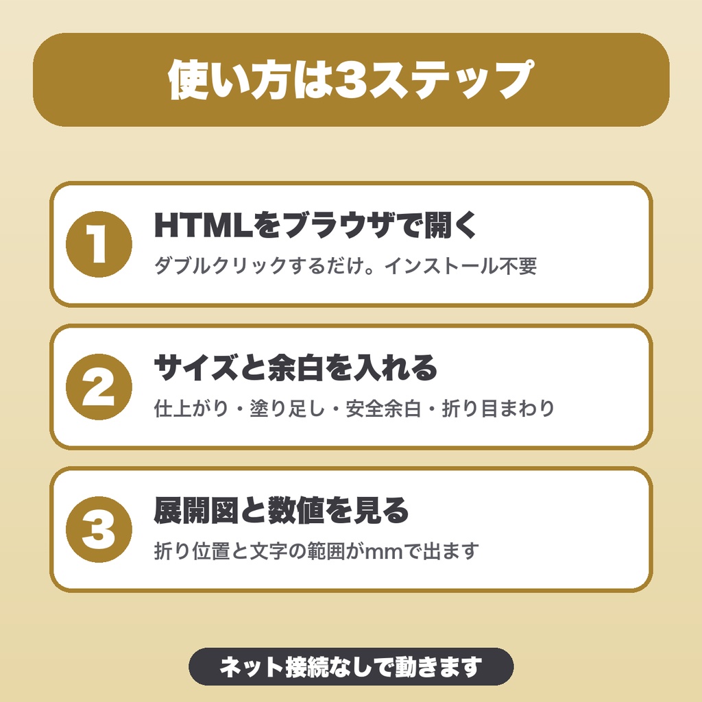 歌詞カード折りピッチ計算|中綴じ4〜24ページ・蛇腹折り・紙の厚みのずれの目安・文字数の目安【無料版あり】