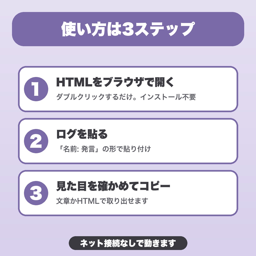 TRPGセッションログ整形|色を選べる・雑談判定を変更・名前をまとめる・HTMLコピー・行数無制限【無料版あり】