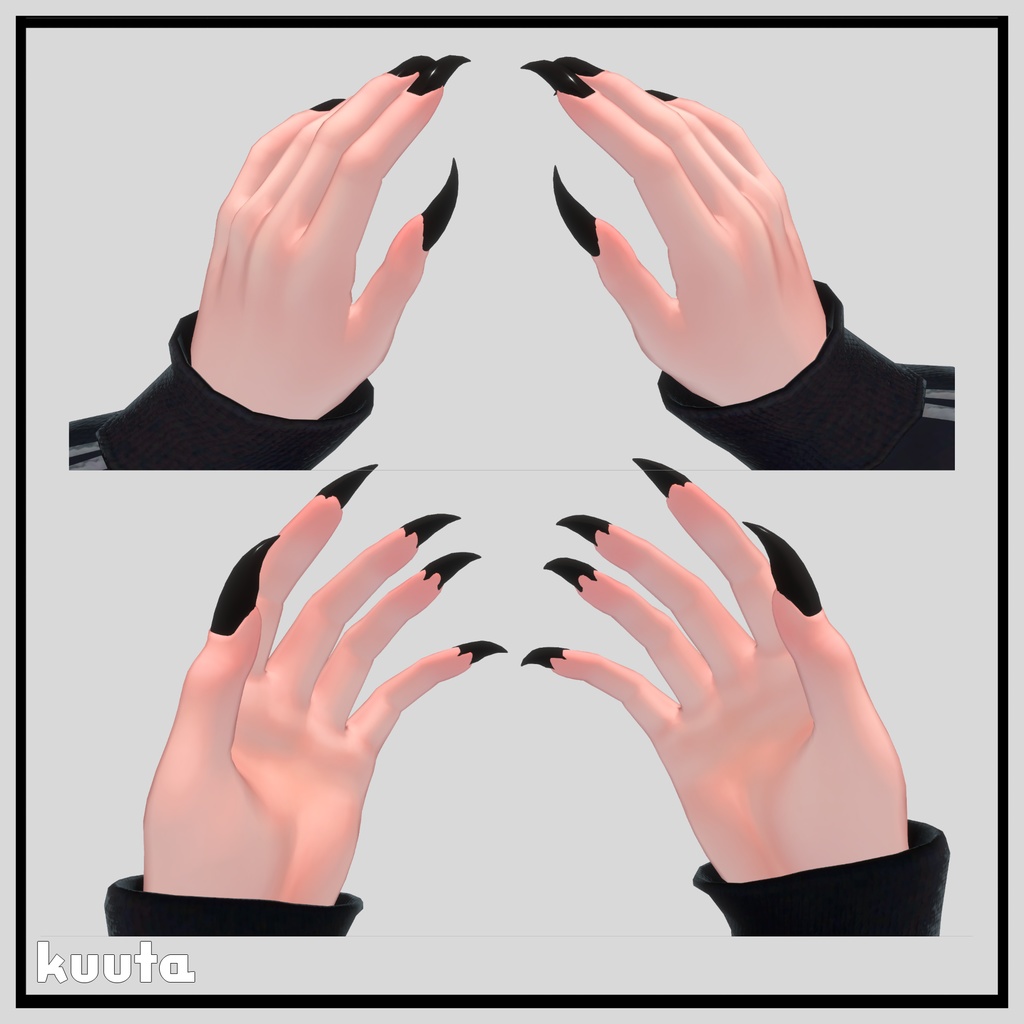 【4アバター対応】悪魔ネイル