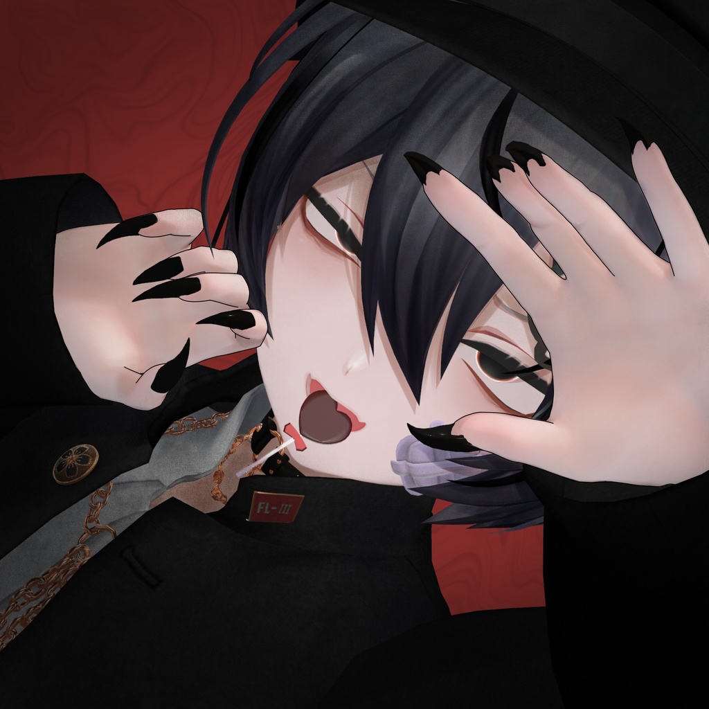 【4アバター対応】悪魔ネイル