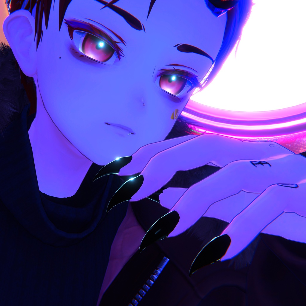 【4アバター対応】悪魔ネイル