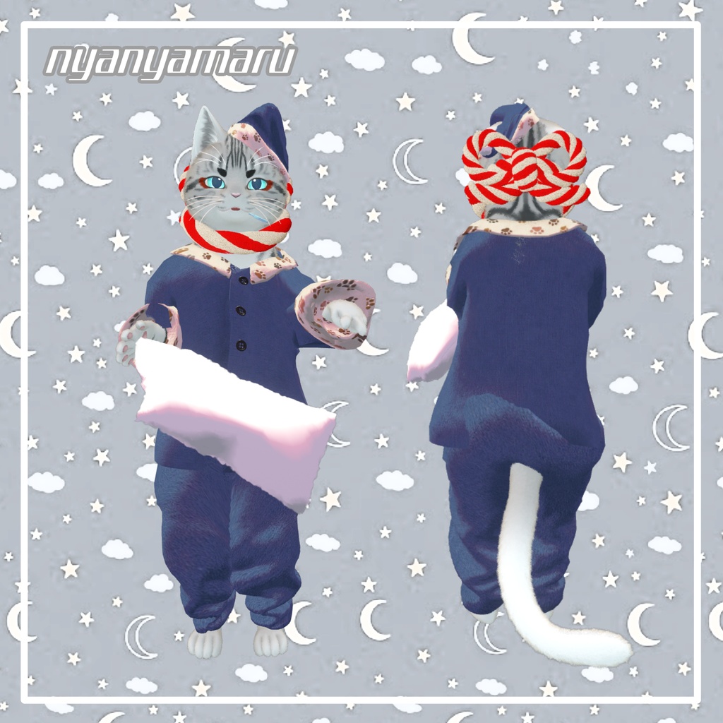 【4アバター対応】ゆったりパジャマ