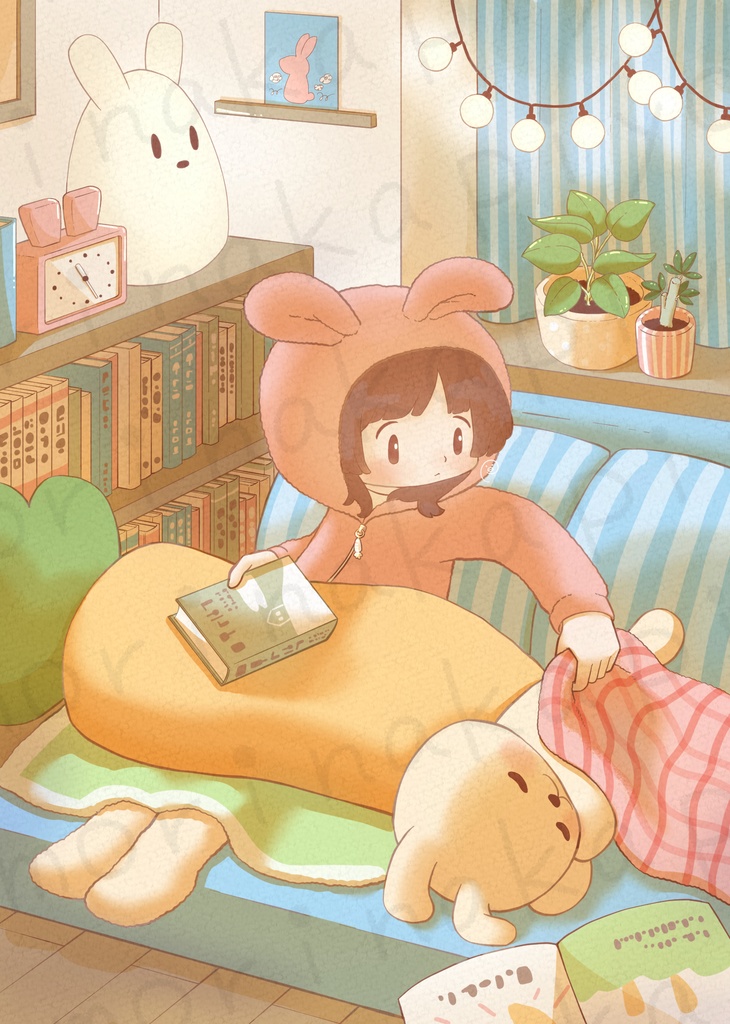 無料版あり【iPhone壁紙】夜更かしタイム