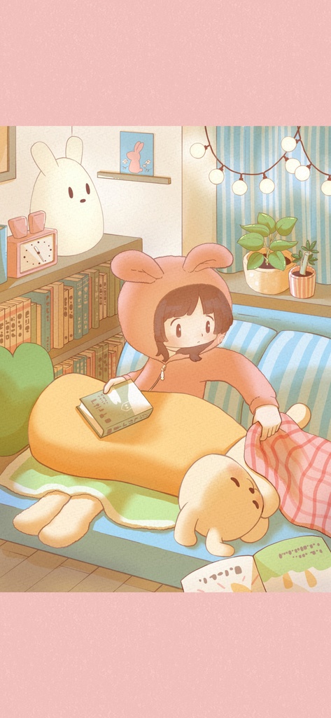 無料版あり【iPhone壁紙】夜更かしタイム