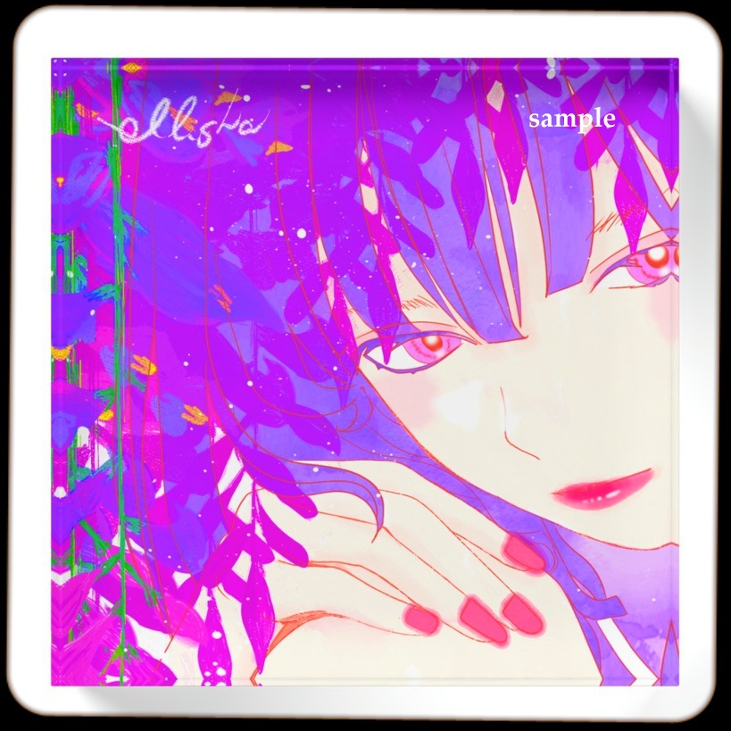 藤 アクリル（展示より）